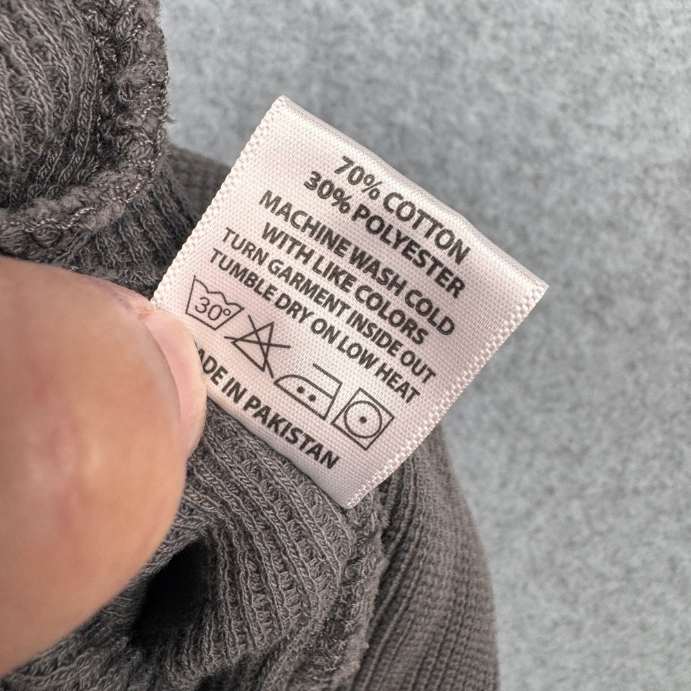 YoungLA Joggers Mens Large Brown Gray Cargo Waffle Knit Thermal 217 Lounge Pants - Picture 7 of 10